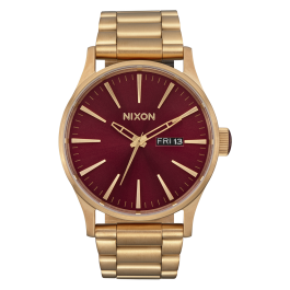 Relógio Sentry SS Vermelho e Dourado
