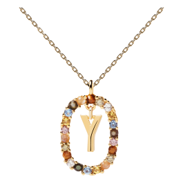 Colar Letra Y Dourado