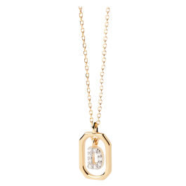 Colar Mini Letters D Dourado