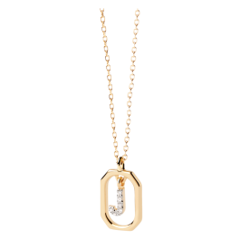 Colar Mini Letters J Dourado