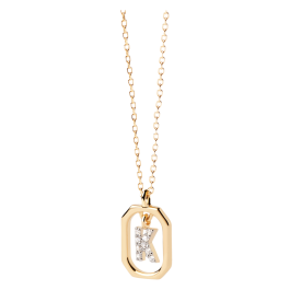 Colar Mini Letters K Dourado