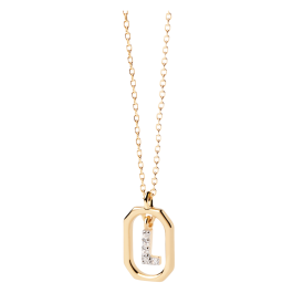 Colar Mini Letters L Dourado