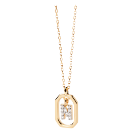 Colar Mini Letters N Dourado