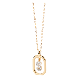 Colar Mini Letters S Dourado