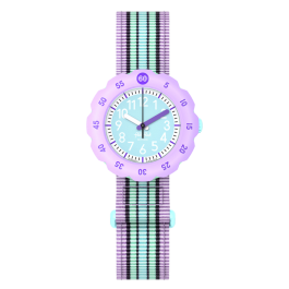 Relógio Flik Flak de criança riscas velcro