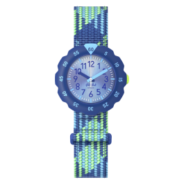 Relógio Flik Flak de criança azul velcro
