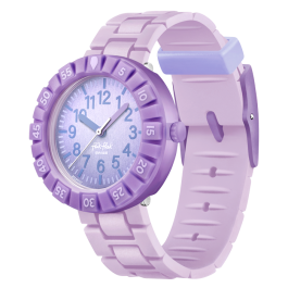 Relógio Flik Flak de criança roxo