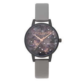 Relógio Celestial Aço IP Preto Pele