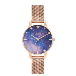 Celestial Aço Dourado Rosa Milanesa