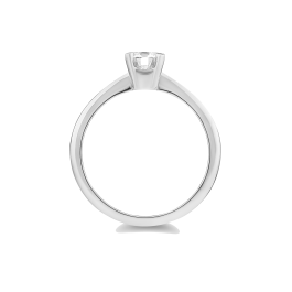 Anel Solitário Forever Ouro Branco 0.10ct