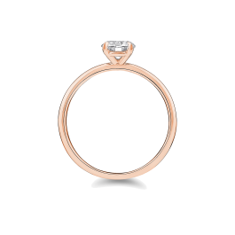 Anel Solitário True Love Ouro Rosa 0.30ct