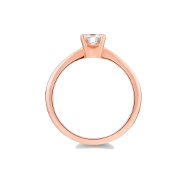 Anel Solitário Forever Ouro Rosa 0.15ct