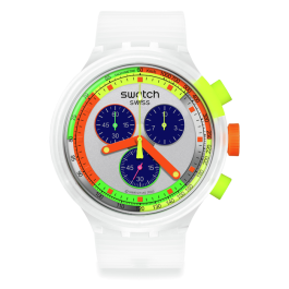 Relógio Swatch homem Branco Neon Pay
