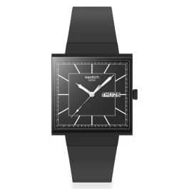 Relógio Swatch homem Preto Quadrado Data