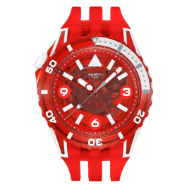 Relógio Swatch Scubaqua Vermelho