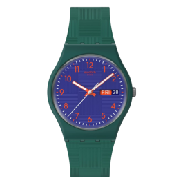 Relógio Swatch homem Verde e Azul Data