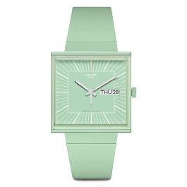 Relógio Swatch homem Verde Quadrado Data