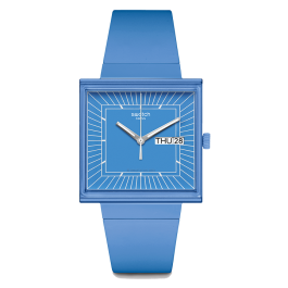 Relógio Swatch homem Azul Quadrado Data