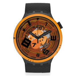Relógio Swatch homem Laranja e Preto