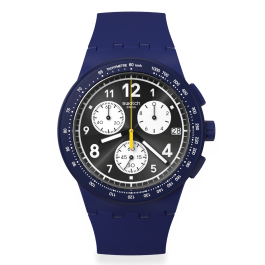 Relógio Swatch homem Cronógrafo Azul e Branco