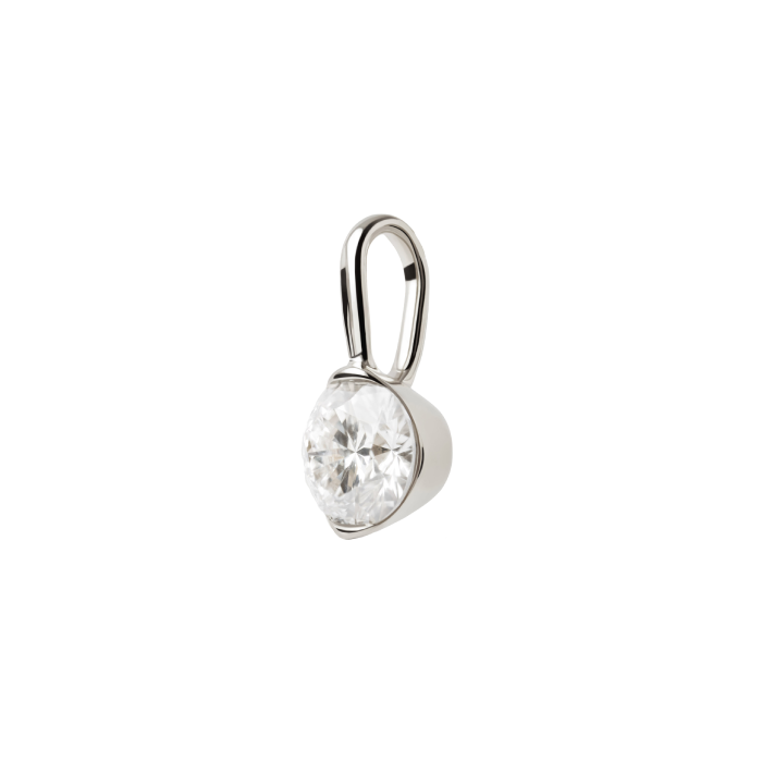 Pendente Grace Mini Ouro Branco Diamantes