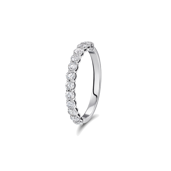 Anel Daniela Ouro Branco 13 Diamantes