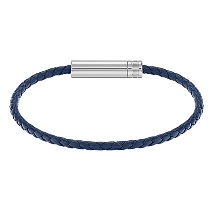 Pulseira Homem Pele e Aço Ares Air imagem 1