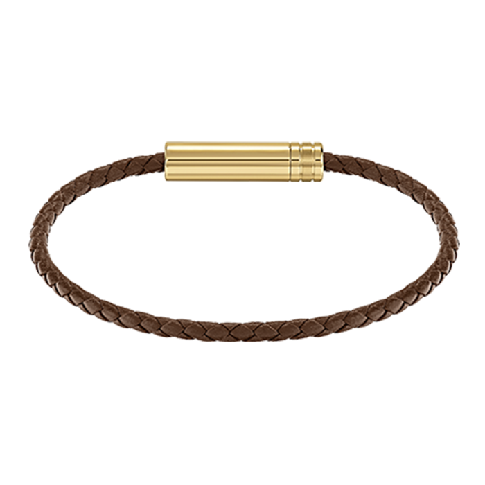Pulseira Homem Pele e Aço Ares Air imagem 1