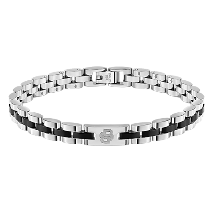 Pulseira Homem Aço e IP Preto Archer