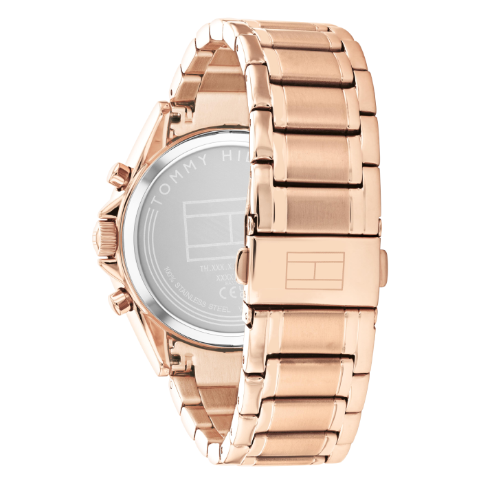 Relógio Mulher Aço Dourado Rosa