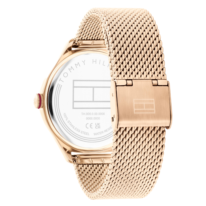 Relógio Mulher Aço Dourado Rosa