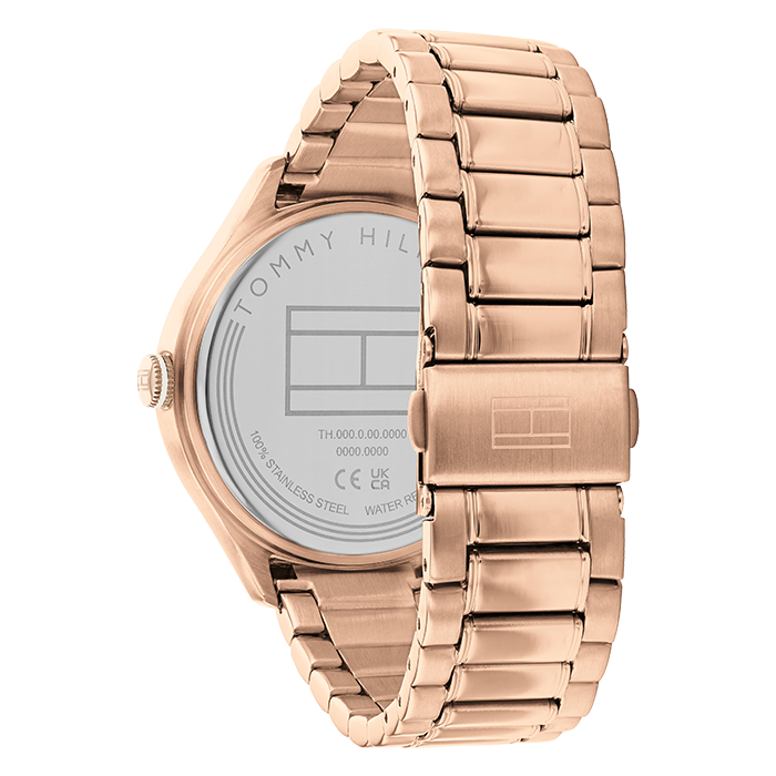 Relógio MULTIFUNÇÕES AÇO IP DOURADO ROSA