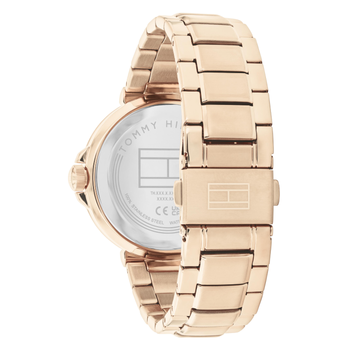 Relógio Mulher Aço Dourado Rosa