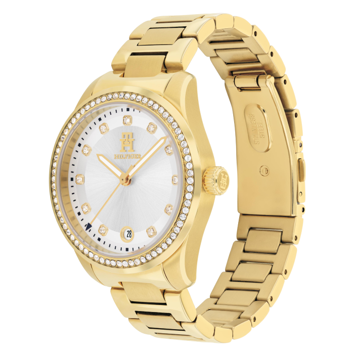 Relógio Mulher Aço IP Dourado