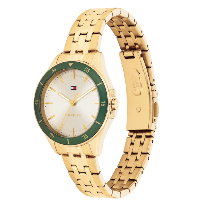 Relógio Mulher Aço IP Dourado