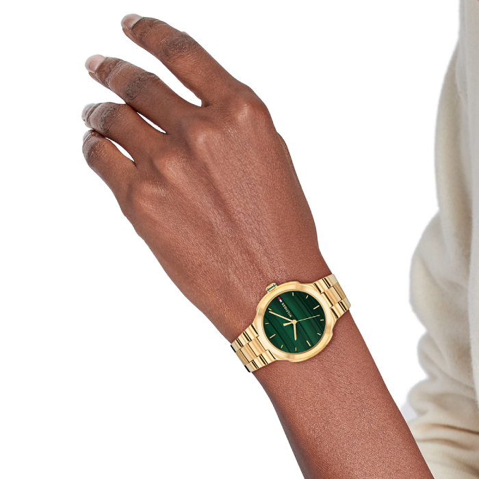 Relógio Mulher Aço IP Dourado