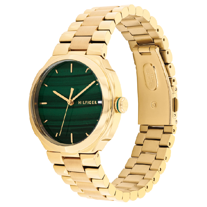 Relógio Mulher Aço IP Dourado