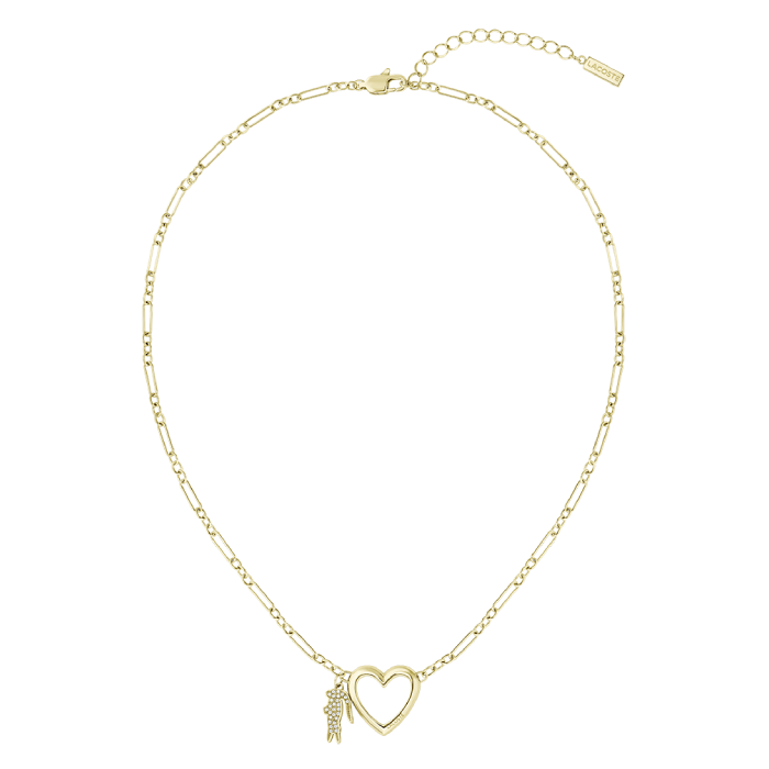 Colar Mulher Aço Dourado Love My Croc