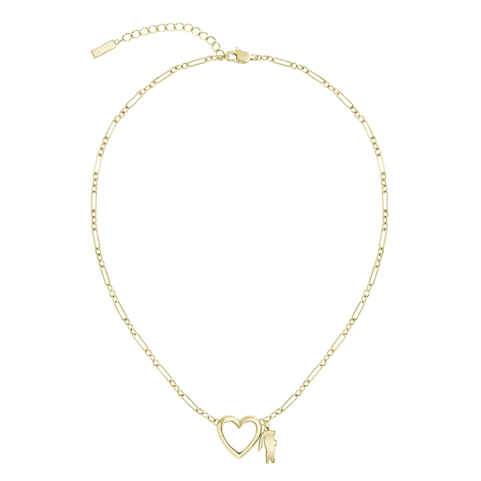 Colar Mulher Aço Dourado Love My Croc