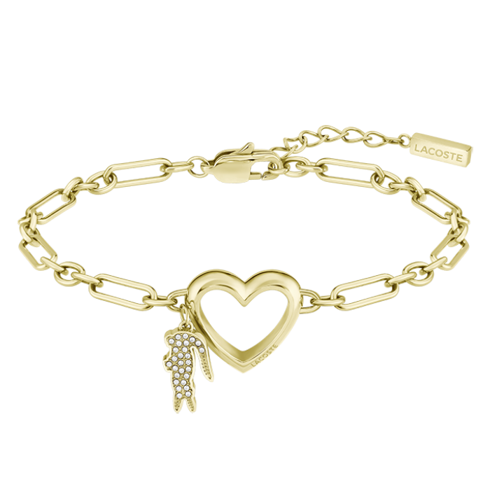 Pulseira Mulher Aço Dourado Love My Croc