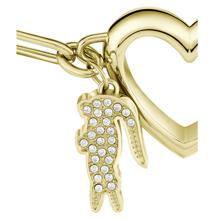 Pulseira Mulher Aço Dourado Love My Croc
