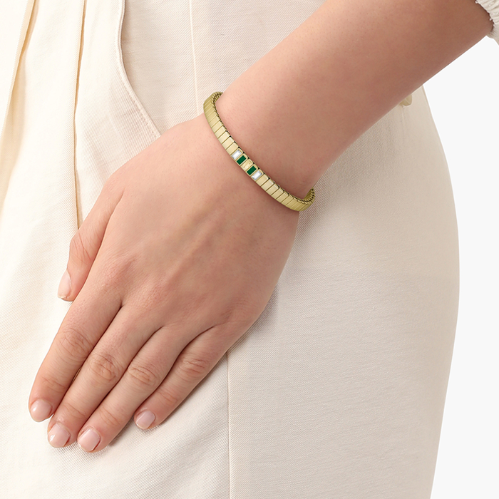 Pulseira Mulher Aço Dourado Courtline