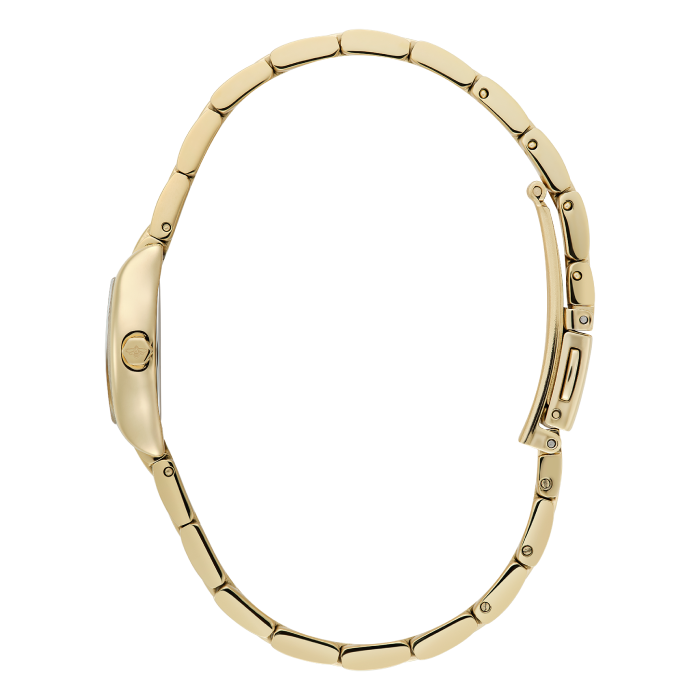 Relógio Mulher Tonneau Aço Dourado
