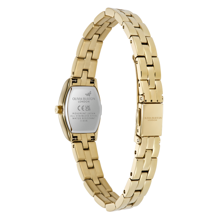 Relógio Mulher Tonneau Aço Dourado