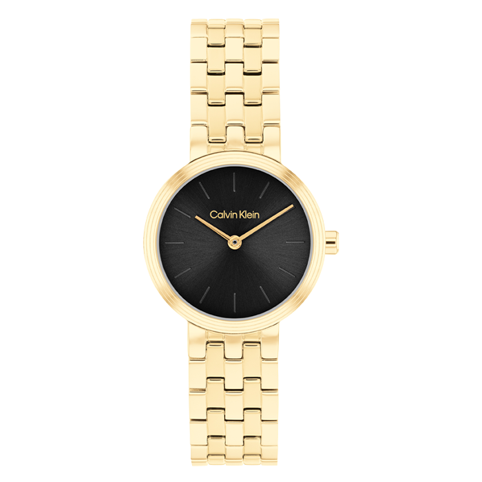 Relógio Senhora Dourado e Preto