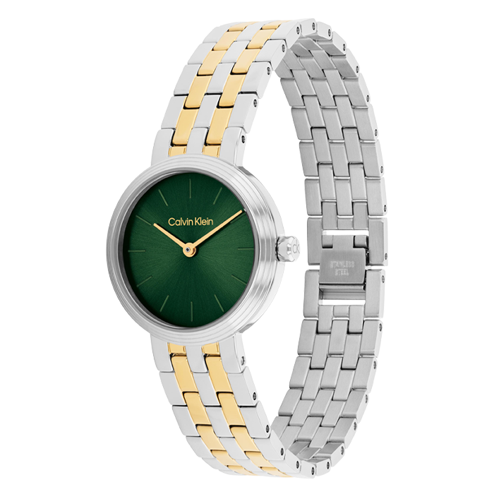 Relógio Senhora Bicolor e Verde