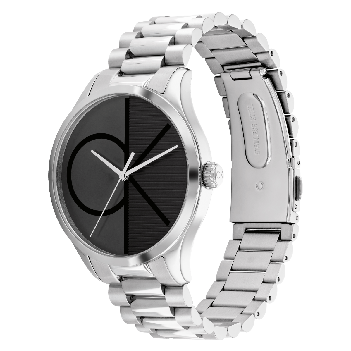 Relógio Homem em Aço e Preto