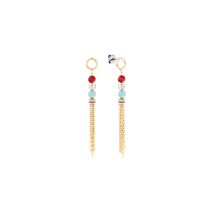 Brincos Mulher Aço Dourado