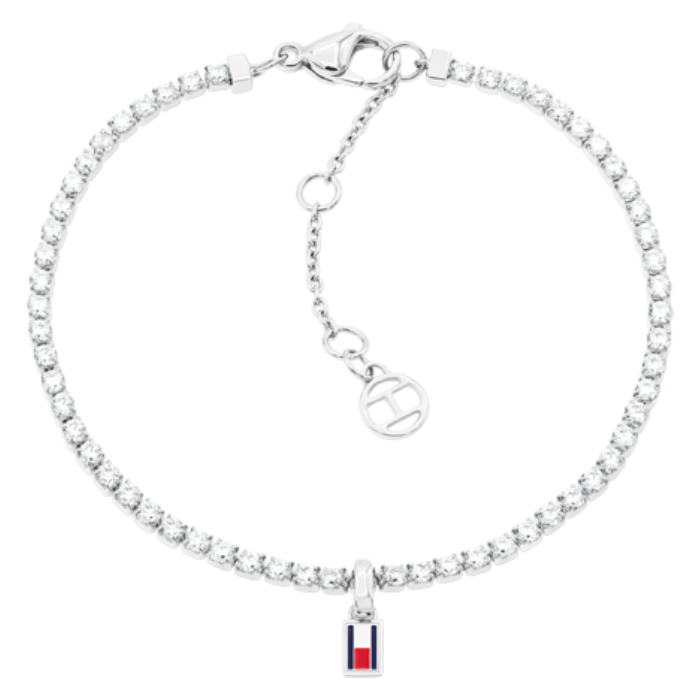 Pulseira Mulher Aço e Cristais