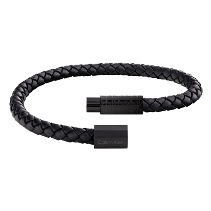 Pulseira Homem em Pele Preta